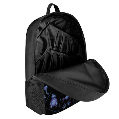 Aries And Astrological Signs Print 17 Inch Backpack
