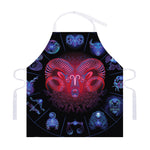 Aries And Astrological Signs Print Adjustable Apron
