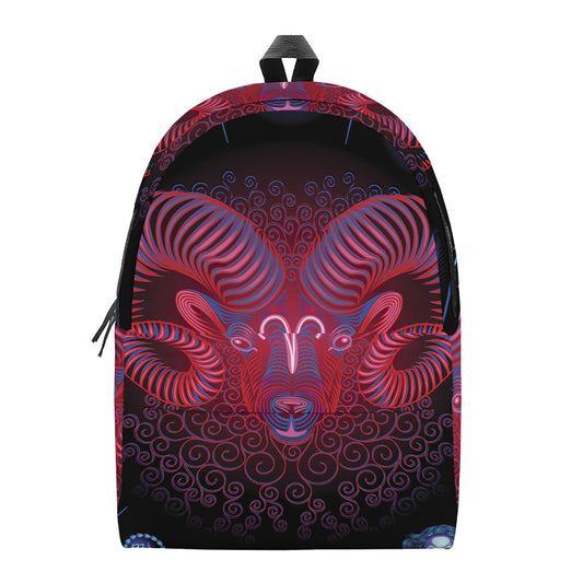 Aries And Astrological Signs Print Backpack