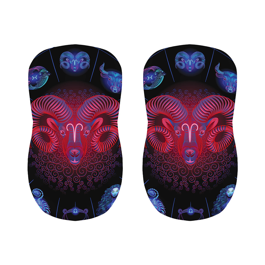 Aries And Astrological Signs Print Bar Stool Covers
