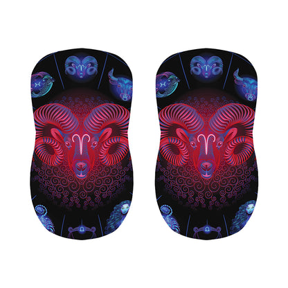Aries And Astrological Signs Print Bar Stool Covers