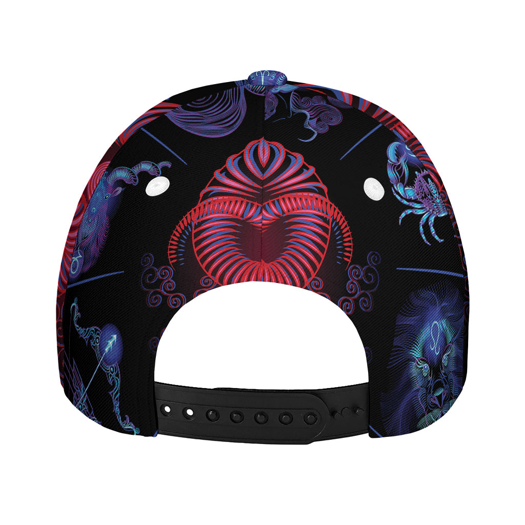 Aries And Astrological Signs Print Baseball Cap