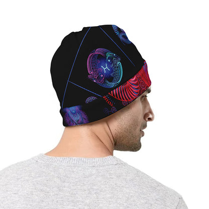 Aries And Astrological Signs Print Beanie