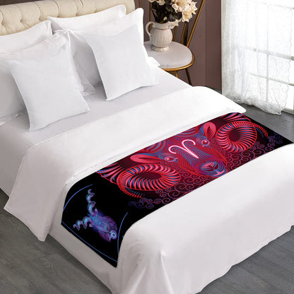 Aries And Astrological Signs Print Bed Runner