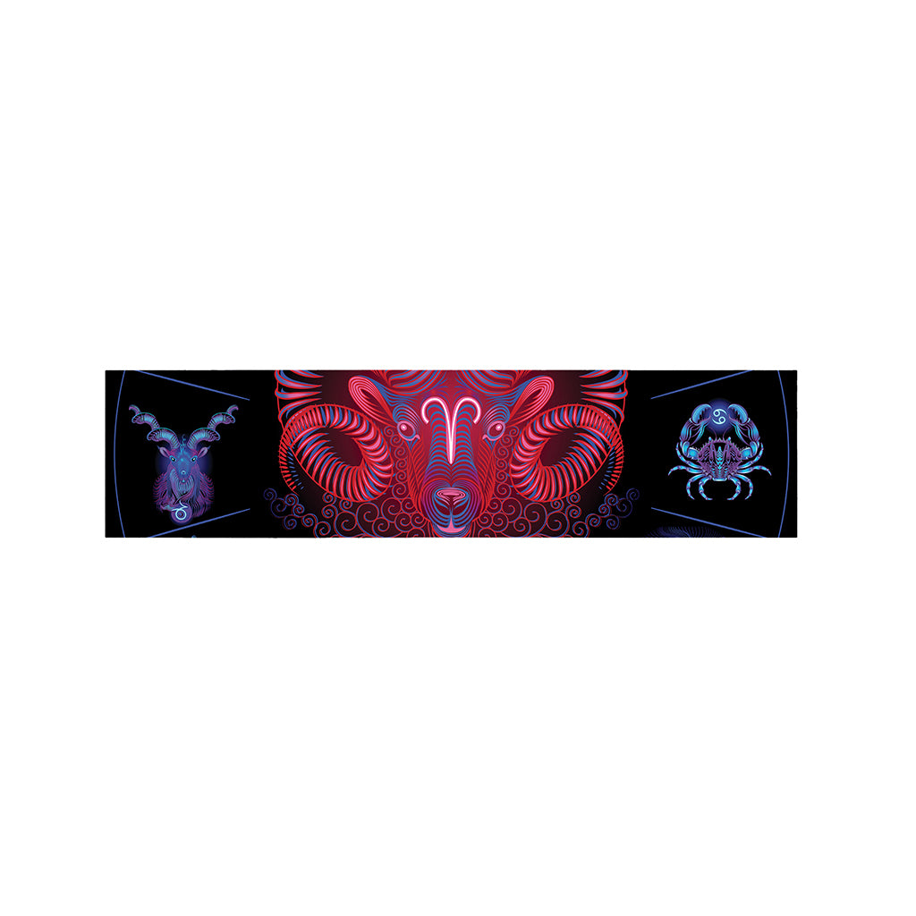 Aries And Astrological Signs Print Bed Runner
