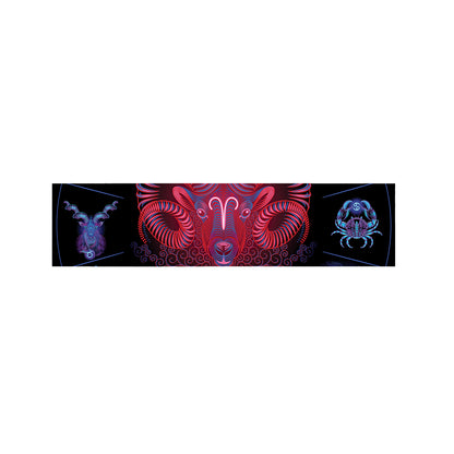 Aries And Astrological Signs Print Bed Runner