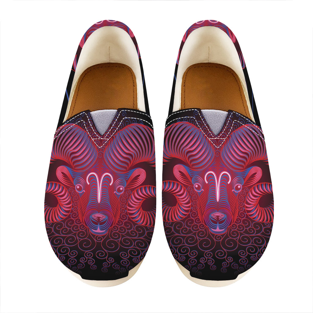 Aries And Astrological Signs Print Casual Shoes
