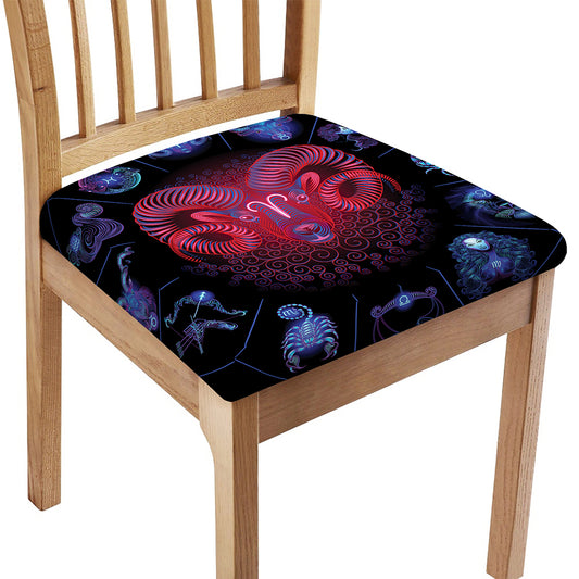 Aries And Astrological Signs Print Chair Cushion Cover