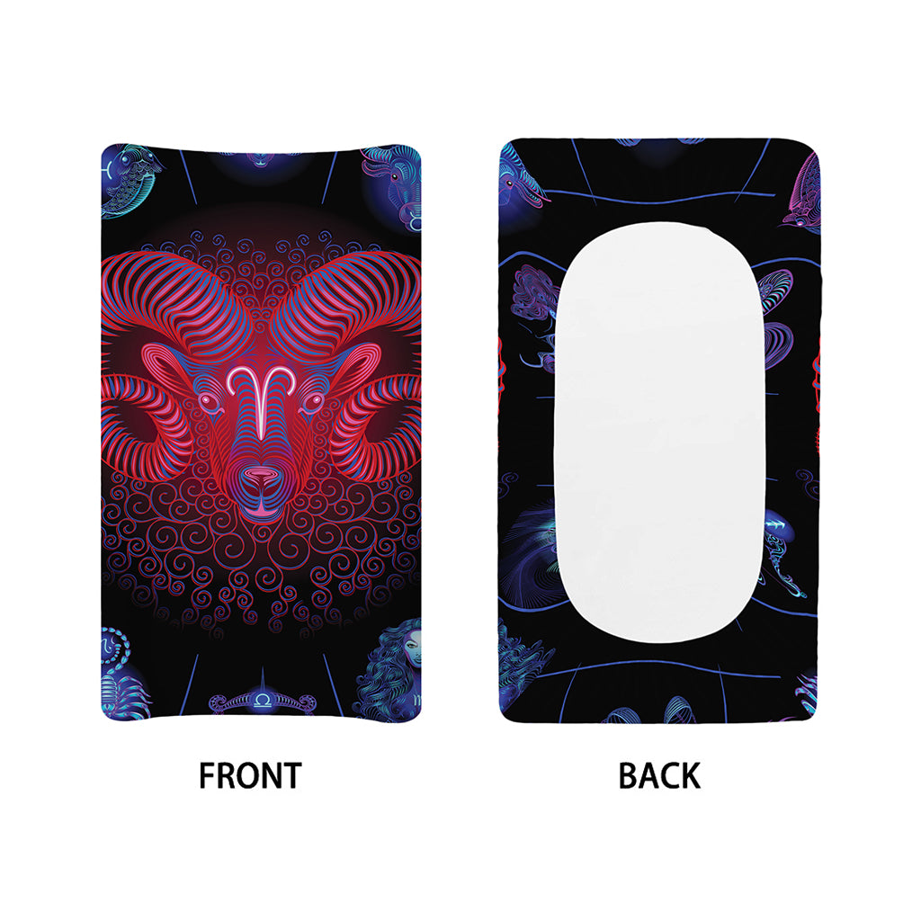 Aries And Astrological Signs Print Changing Pad Cover