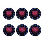 Aries And Astrological Signs Print Coaster Set