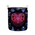 Aries And Astrological Signs Print Collapsible Laundry Basket
