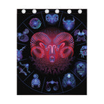 Aries And Astrological Signs Print Curtain