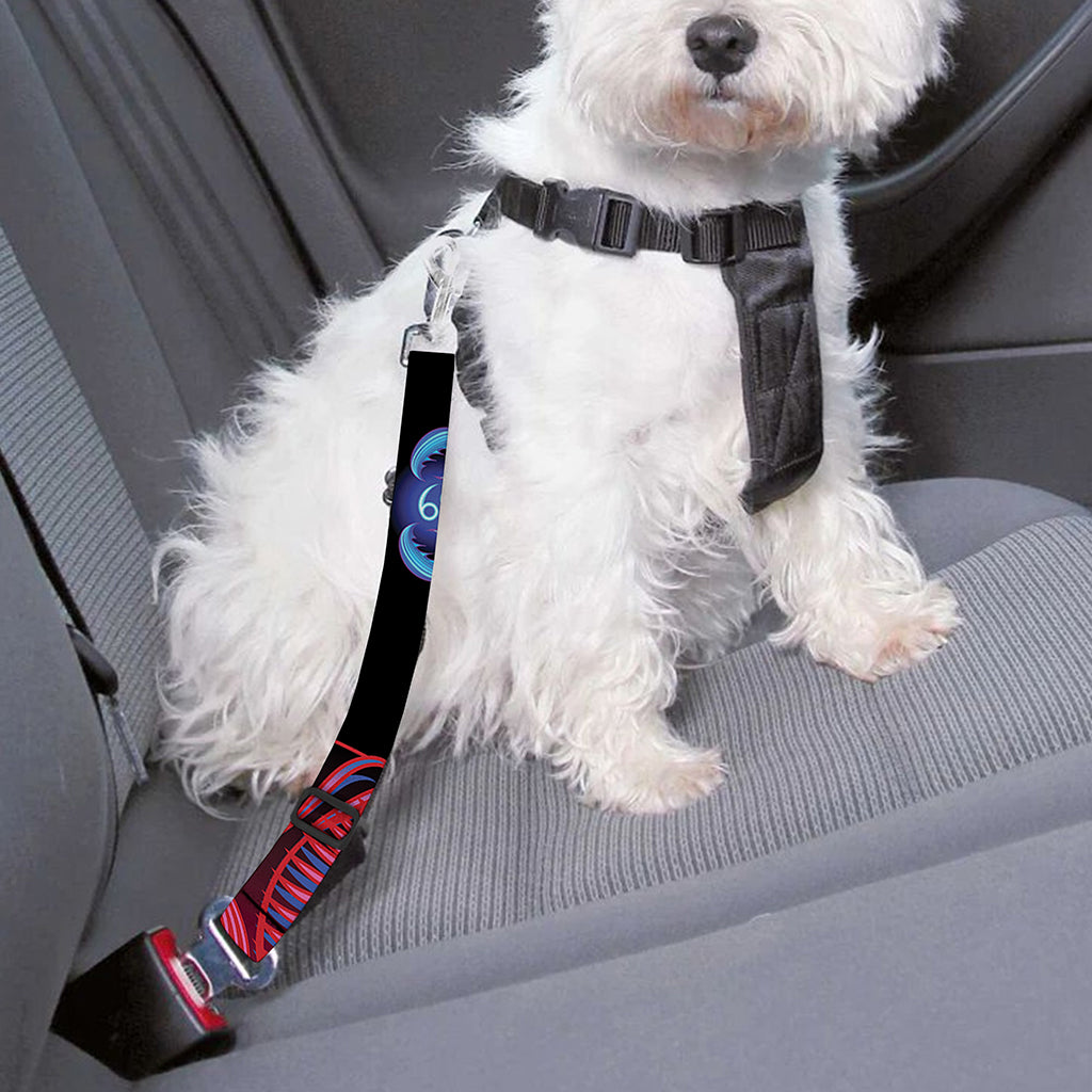 Aries And Astrological Signs Print Dog Seat Belt