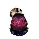 Aries And Astrological Signs Print Dog Zip Up Jacket