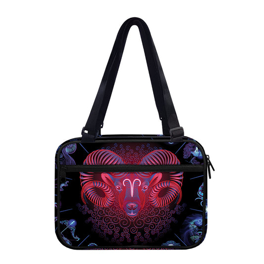 Aries And Astrological Signs Print Double Strap Bible Bag