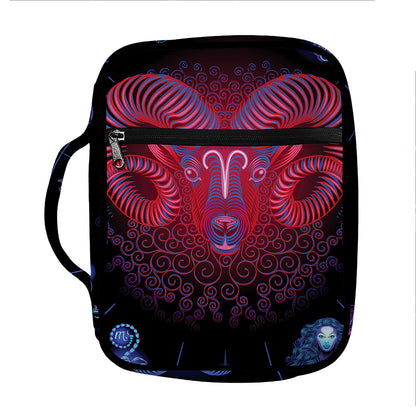 Aries And Astrological Signs Print Front Pocket Bible Bag