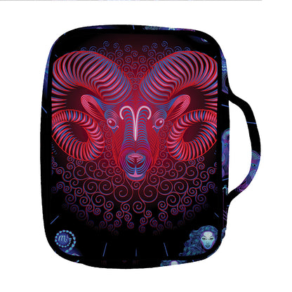 Aries And Astrological Signs Print Front Pocket Bible Bag