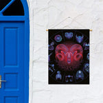 Aries And Astrological Signs Print Garden Flag