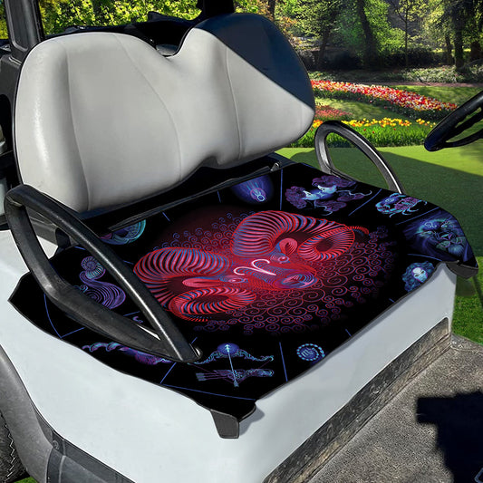 Aries And Astrological Signs Print Golf Cart Seat Cover