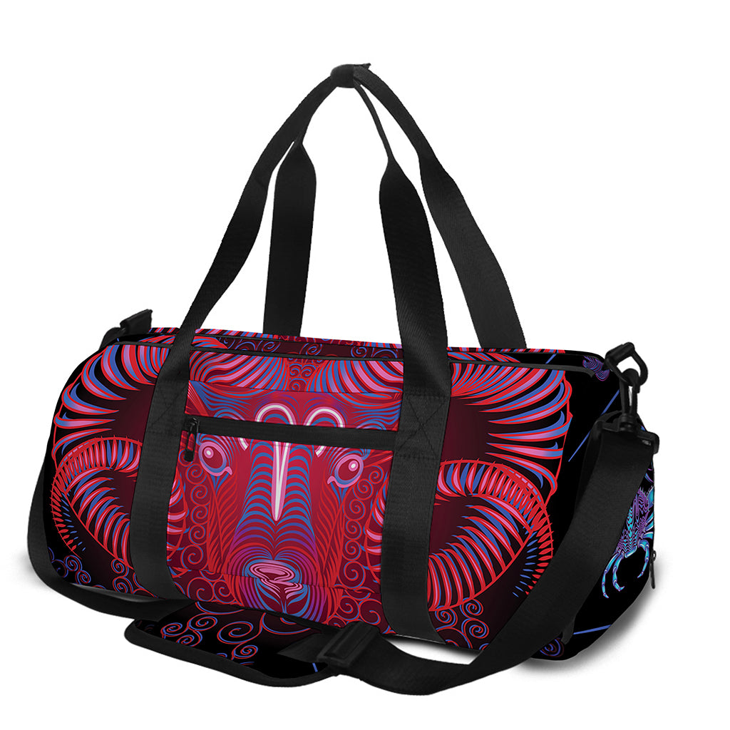 Aries And Astrological Signs Print Gym Bag