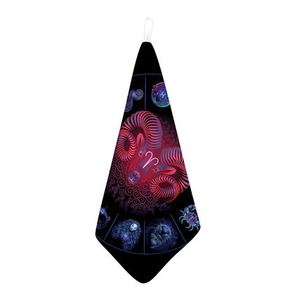 Aries And Astrological Signs Print Hand Towel