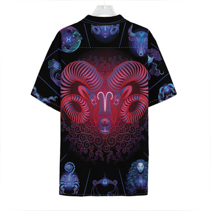 Aries And Astrological Signs Print Hawaiian Shirt