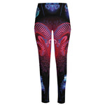 Aries And Astrological Signs Print High-Waisted Pocket Leggings