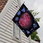Aries And Astrological Signs Print House Flag