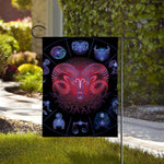 Aries And Astrological Signs Print House Flag
