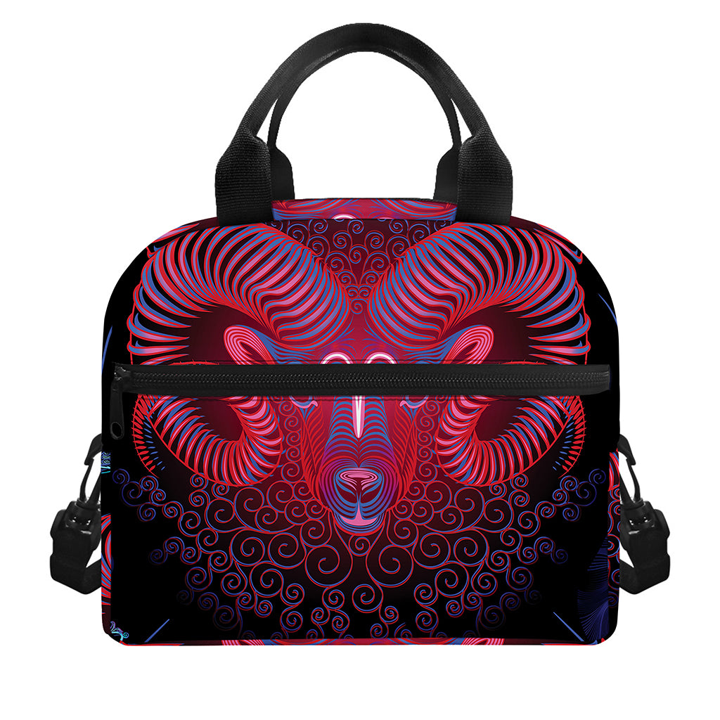 Aries And Astrological Signs Print Insulated Lunch Bag
