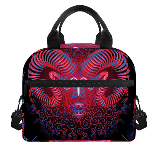 Aries And Astrological Signs Print Insulated Lunch Bag