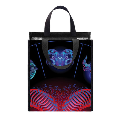Aries And Astrological Signs Print Insulated Lunch Tote