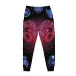 Aries And Astrological Signs Print Jogger Pants