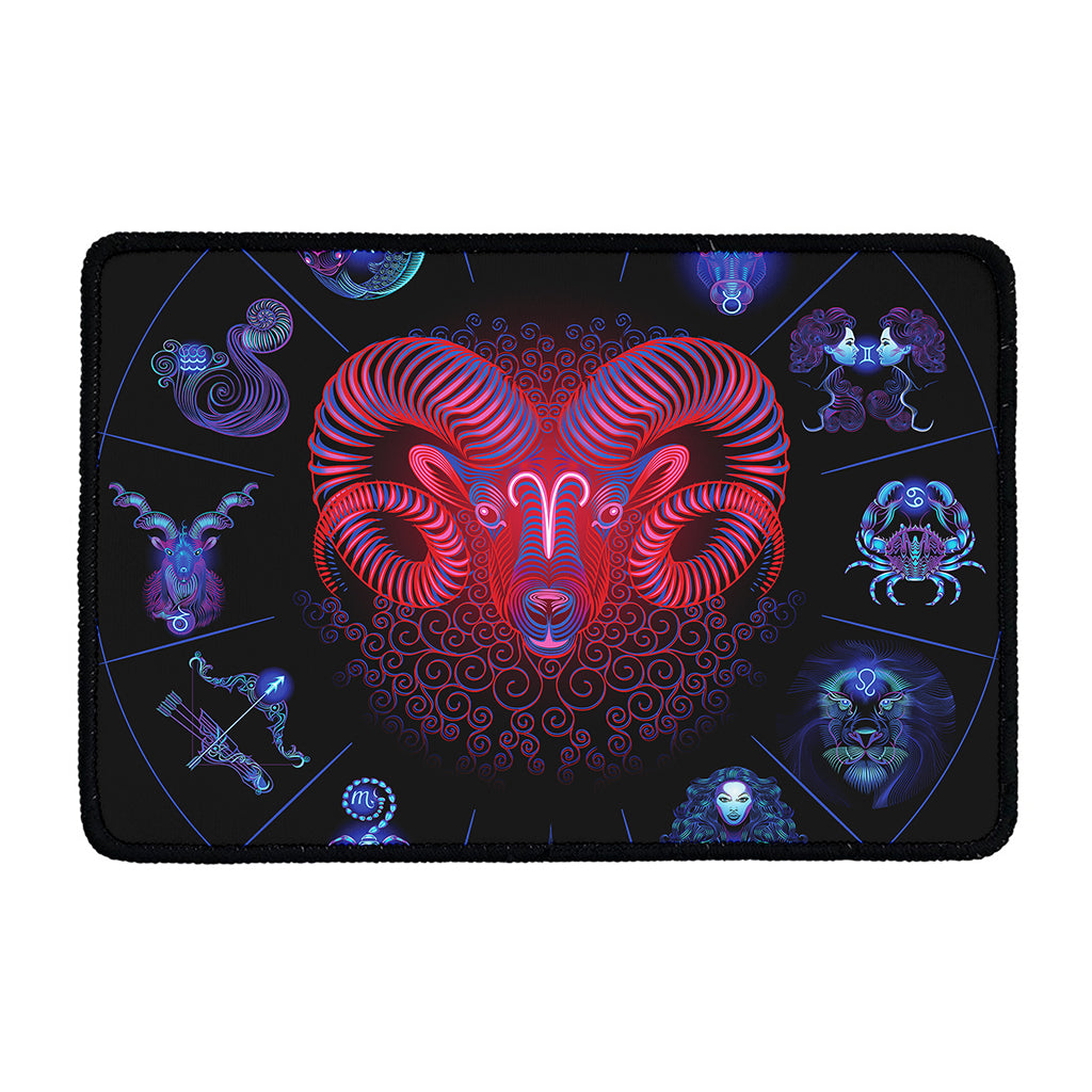 Aries And Astrological Signs Print Kitchen Mat