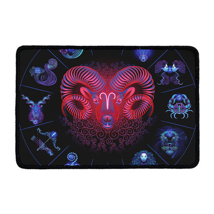 Aries And Astrological Signs Print Kitchen Mat