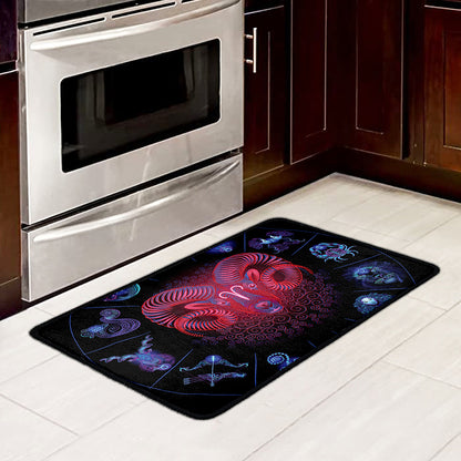 Aries And Astrological Signs Print Kitchen Mat