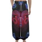 Aries And Astrological Signs Print Lantern Pants