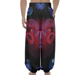 Aries And Astrological Signs Print Lantern Pants
