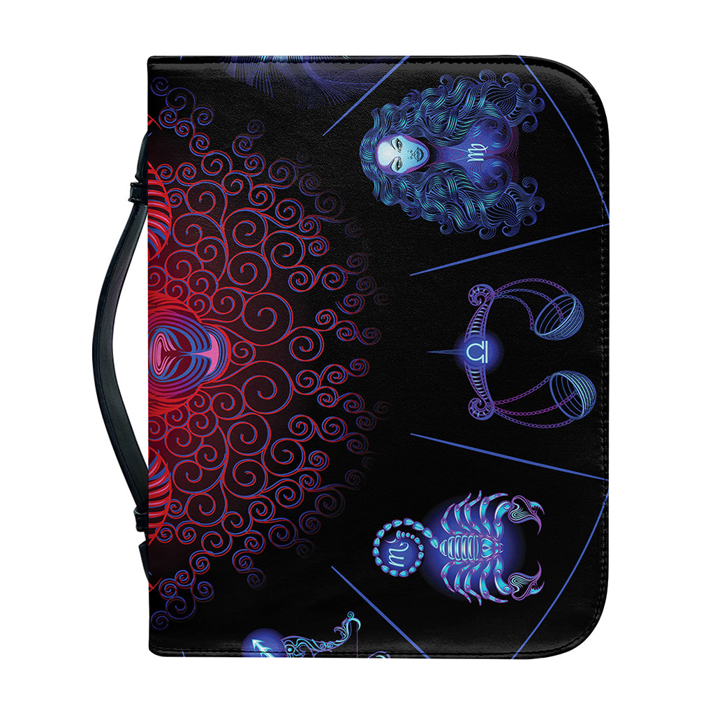 Aries And Astrological Signs Print Leather Bible Cover