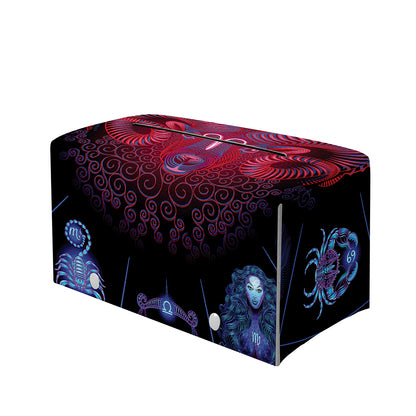 Aries And Astrological Signs Print Leather Tissue Box Cover