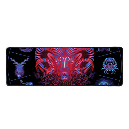 Aries And Astrological Signs Print Long Kitchen Mat