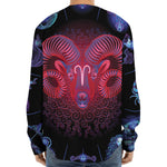 Aries And Astrological Signs Print Long Sleeve Baseball Jersey