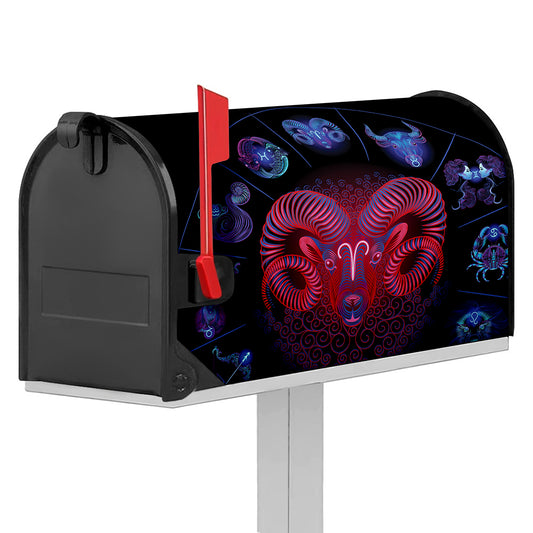 Aries And Astrological Signs Print Mailbox Cover