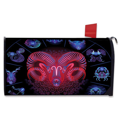 Aries And Astrological Signs Print Mailbox Cover