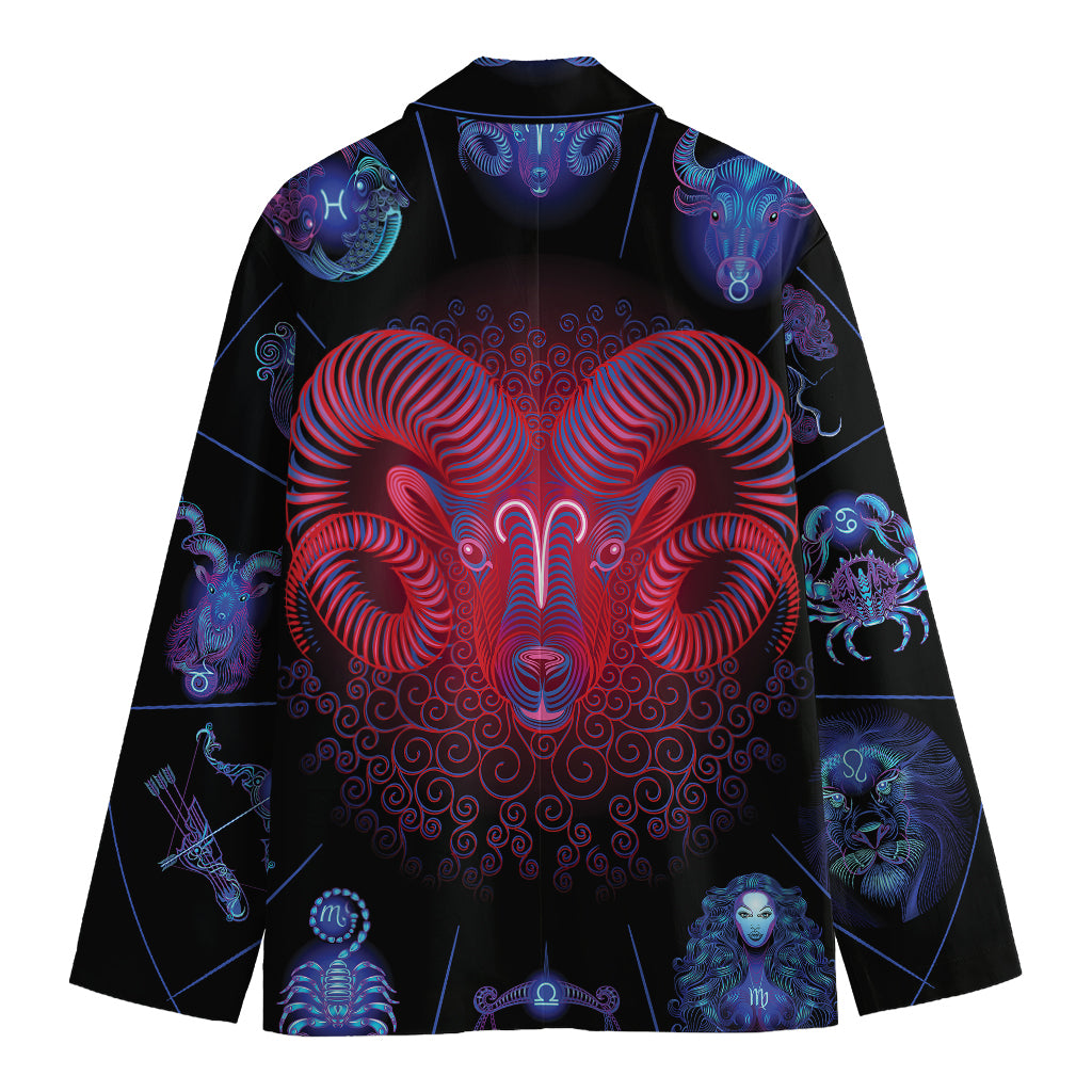 Aries And Astrological Signs Print Men's Blazer