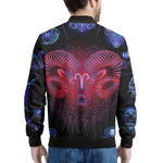 Aries And Astrological Signs Print Men's Bomber Jacket