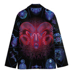 Aries And Astrological Signs Print Men's Cotton Blazer