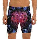 Aries And Astrological Signs Print Men's Long Boxer Briefs