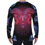 Aries And Astrological Signs Print Men's Long Sleeve T-Shirt