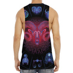 Aries And Astrological Signs Print Men's Muscle Tank Top